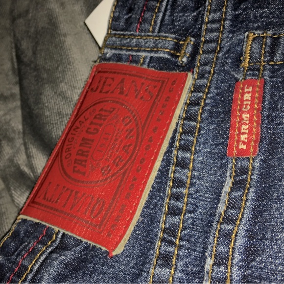 AUTHENTIC ‘FARM GIRL’ VERY VINTAGE BAGGY JEANS - Picture 2 of 4